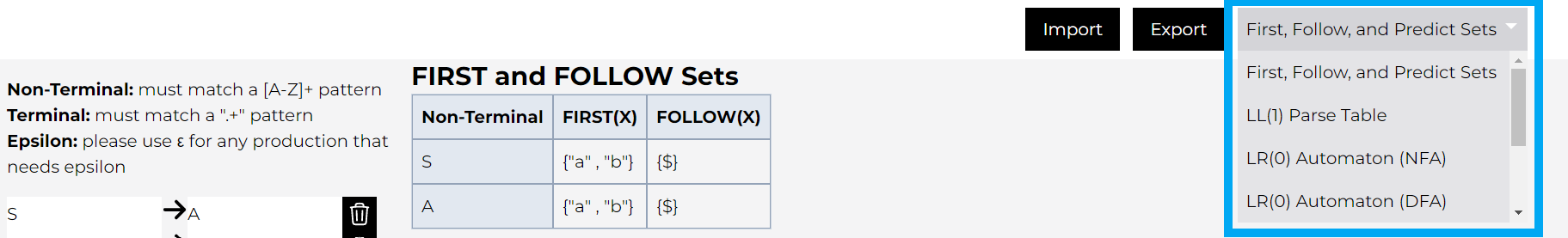 Page Select Element